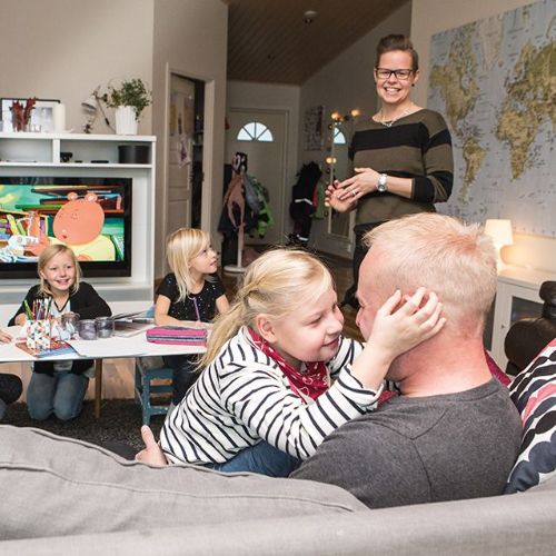 Välfärdsområdets stöd till familjer.