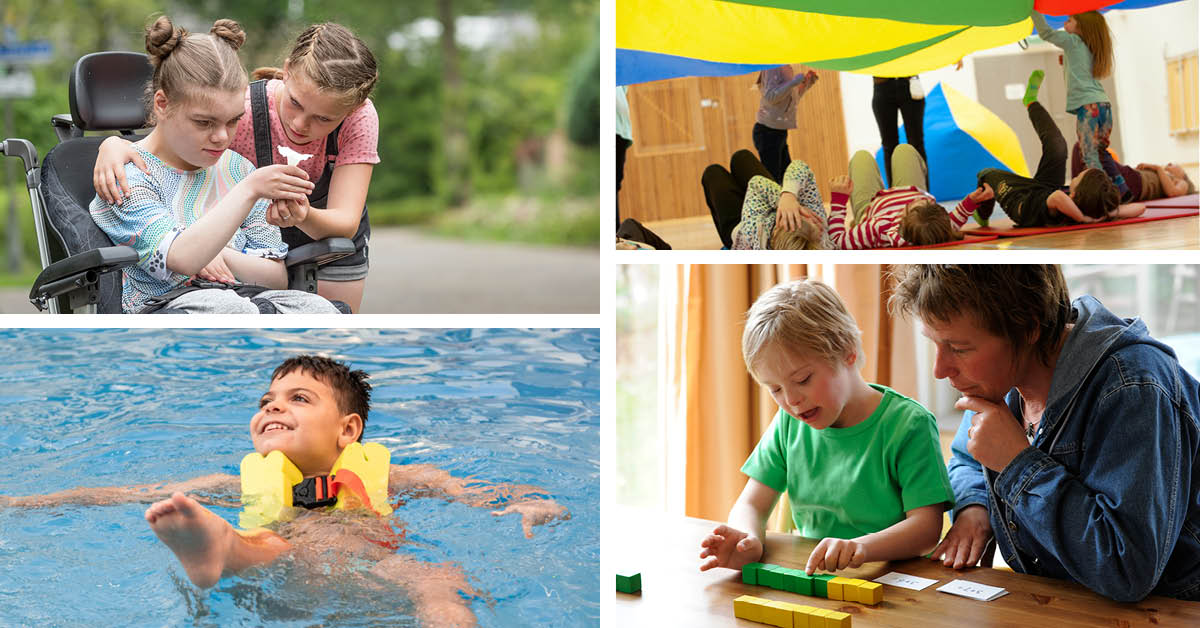 bildkollage av barn, familjekurs