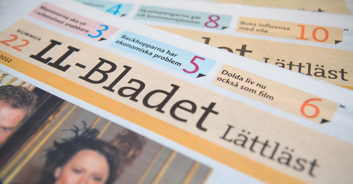 Detalj av LL-Bladet