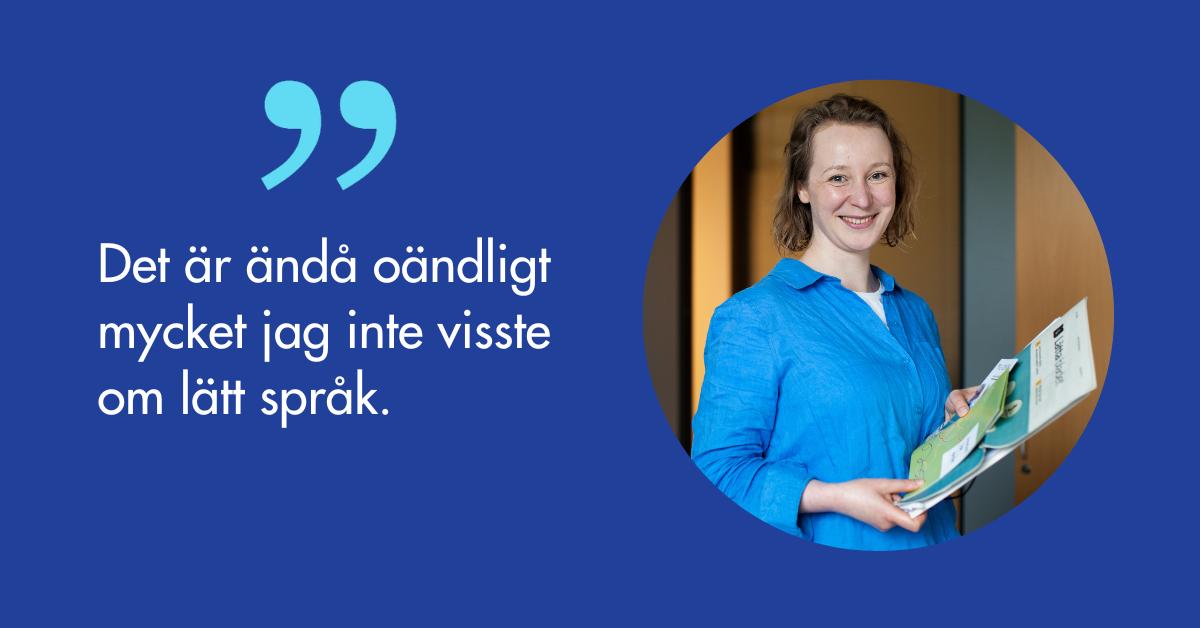 Helena Holm-Cüzdan och citatet Det är ändå oändligt mycket jag inte visste om lätt språk.