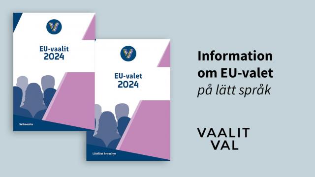 Information om EU-valet på lätt språk.