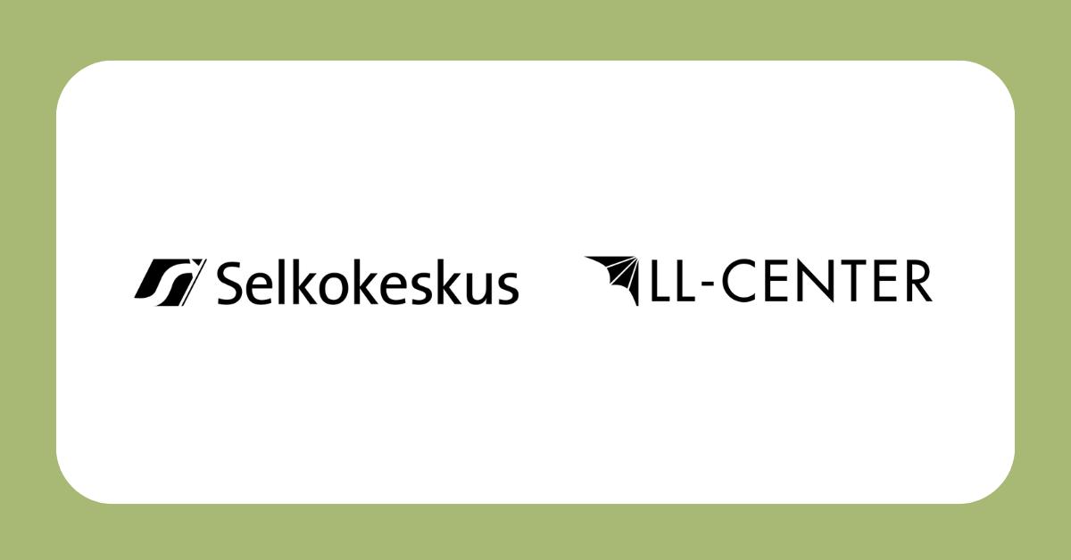 Selkokeskus och LL-Centers logon.
