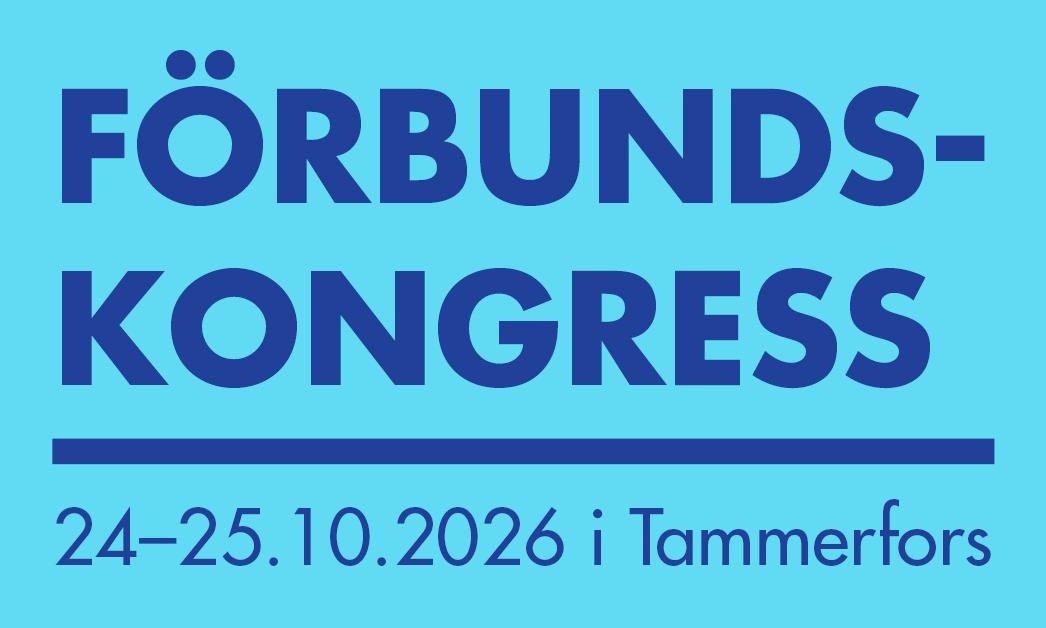 Förbundskongress 24-25.10.2026 i Tammerfors.